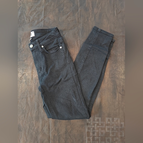 🤍PAIGE Hoxton Ankle Black Skinny Jeans - Picture 2 of 7